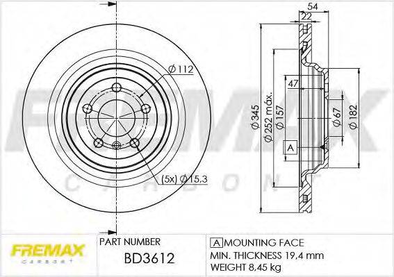 TRISCAN 8120231049C гальмівний диск