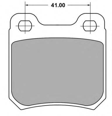 FOMOCO 12-0412 Комплект гальмівних колодок, дискове гальмо