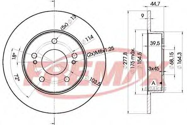 FREMAX BD5059 гальмівний диск