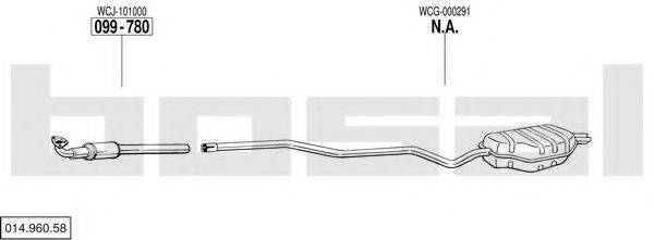 BOSAL 01496058 Система випуску ОГ