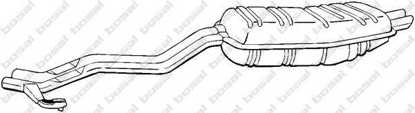 BOSAL 284135 Глушник вихлопних газів кінцевий