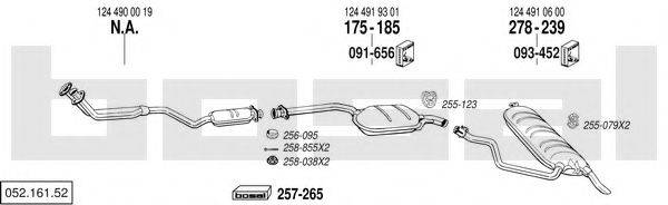 BOSAL 05216152 Система випуску ОГ