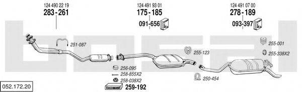 BOSAL 05217220 Система випуску ОГ