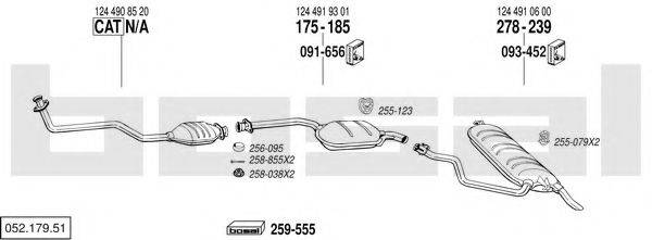 BOSAL 05217951 Система випуску ОГ