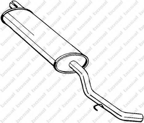 BOSAL 200959 Глушник вихлопних газів кінцевий