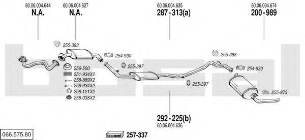 BOSAL 06657580 Система випуску ОГ