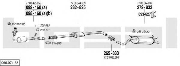 BOSAL 06697138 Система випуску ОГ