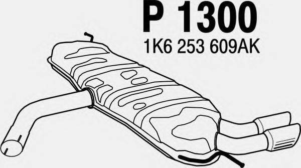 FENNO 1300 Глушник вихлопних газів кінцевий