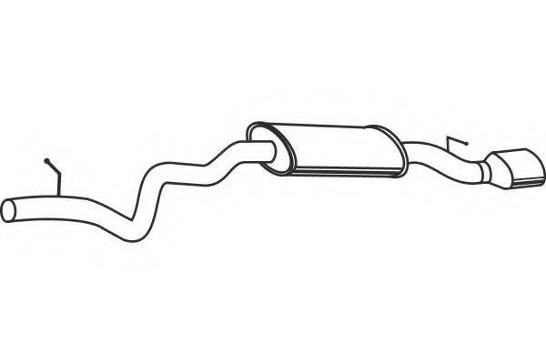 FENNO P1455 Глушник вихлопних газів кінцевий