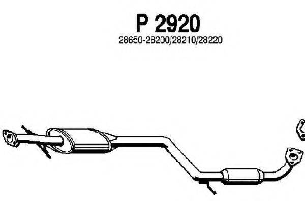 FENNO P2920 Середній глушник вихлопних газів