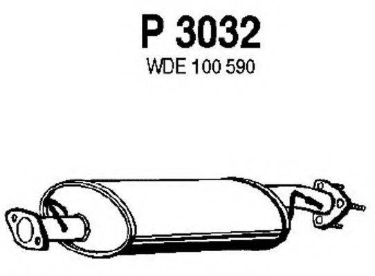 FENNO 3032 Середній глушник вихлопних газів