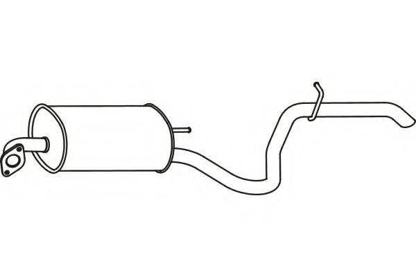 FENNO 3178 Глушник вихлопних газів кінцевий