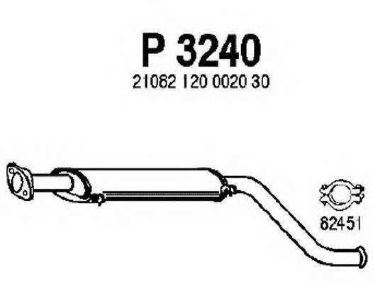 FENNO P3240 Середній глушник вихлопних газів