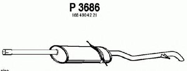 FENNO P3686 Глушник вихлопних газів кінцевий