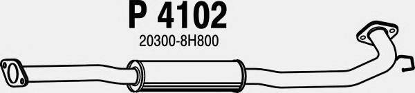 TEMOT 35 2 067 Середній глушник вихлопних газів