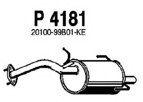 FENNO 4181 Глушник вихлопних газів кінцевий