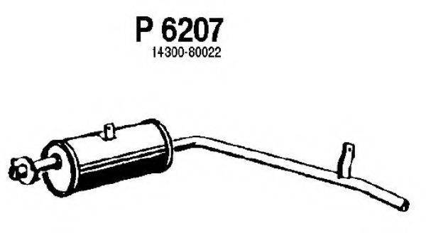 FENNO P6207 Глушник вихлопних газів кінцевий