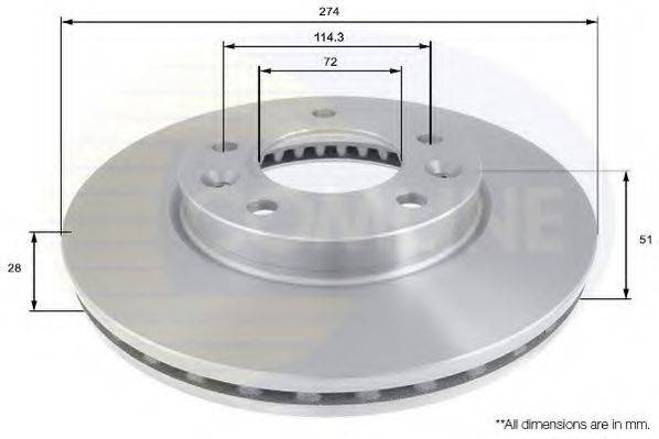 COMLINE ADC1091V гальмівний диск