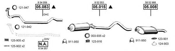 ASMET OP053150 Система випуску ОГ