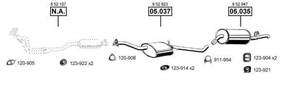 ASMET OP054200 Система випуску ОГ