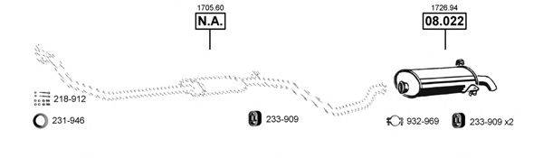 ASMET PE082050 Система випуску ОГ