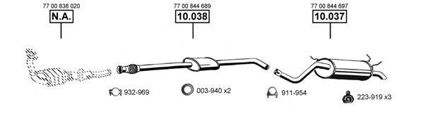 ASMET RE102300 Система випуску ОГ