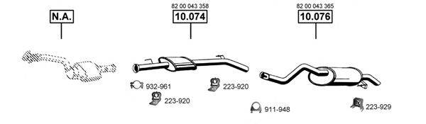 ASMET RE105410 Система випуску ОГ