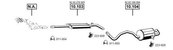 ASMET RE102495 Система випуску ОГ