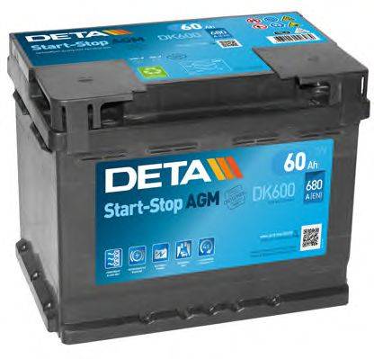 DETA DK600 Стартерна акумуляторна батарея; Стартерна акумуляторна батарея