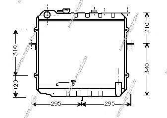 NPS K156A10 Радіатор, охолодження двигуна