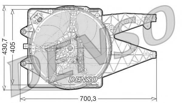 NPS DER01021 Вентилятор, охолодження двигуна