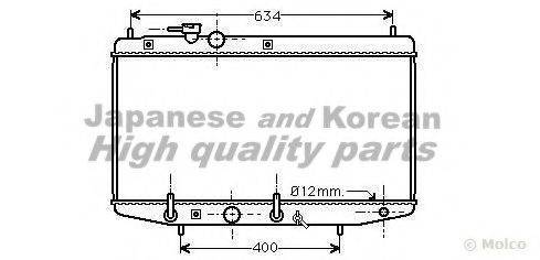 ASHUKI D55121 Радіатор, охолодження двигуна