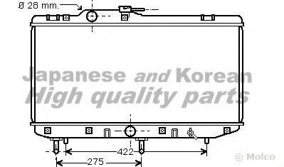 ASHUKI T55013 Радіатор, охолодження двигуна