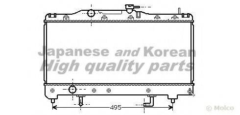 ASHUKI T78003 Радіатор, охолодження двигуна