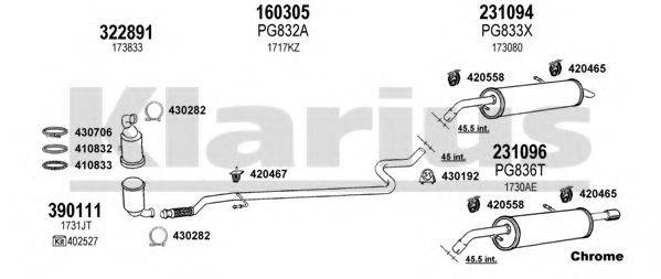 KLARIUS 631168E Система випуску ОГ