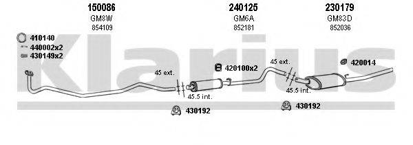 KLARIUS 390448E Система випуску ОГ