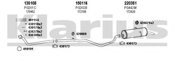 KLARIUS 630245E Система випуску ОГ