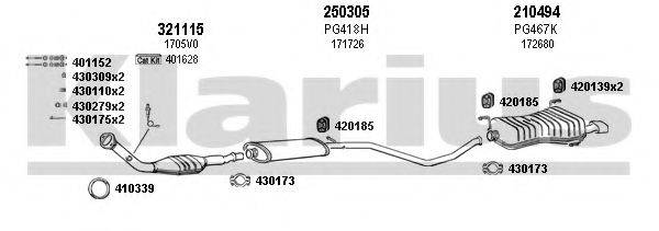 KLARIUS 630460E Система випуску ОГ