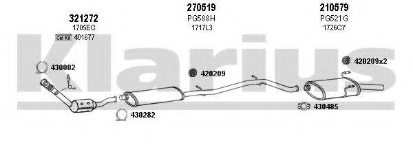 KLARIUS 630583E Система випуску ОГ