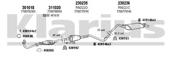 KLARIUS 720259E Система випуску ОГ