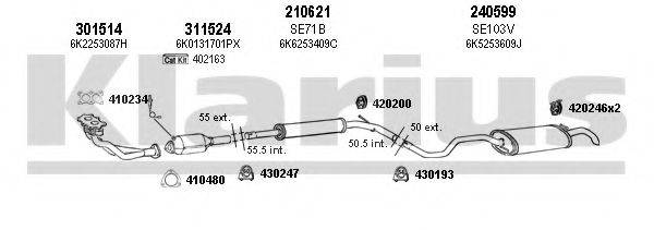 KLARIUS 790141E Система випуску ОГ