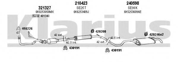 KLARIUS 790167E Система випуску ОГ
