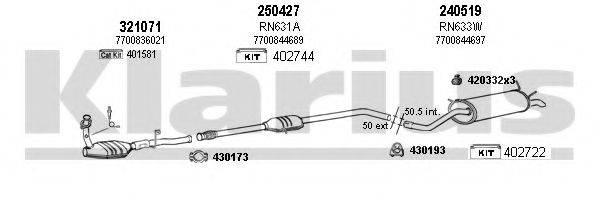 KLARIUS 720882E Система випуску ОГ