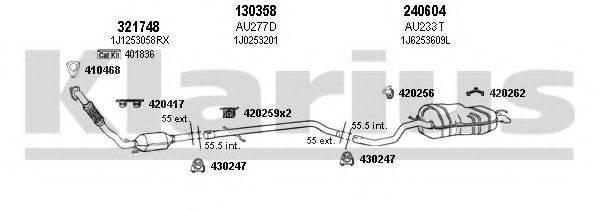 KLARIUS 790259E Система випуску ОГ