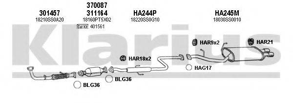 KLARIUS 420140U Система випуску ОГ