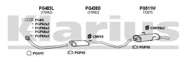 KLARIUS 630480U Система випуску ОГ