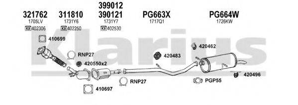 KLARIUS 630743U Система випуску ОГ