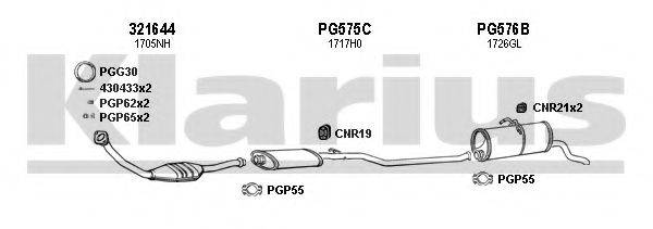 KLARIUS 630850U Система випуску ОГ