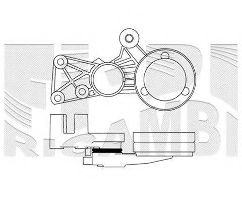 AUTOTEAM A01472 Натягувач ременя, клинового зубча