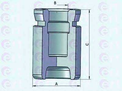 ERT 151252C Поршень, корпус скоби гальма